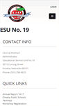 Mobile Screenshot of esu19.org