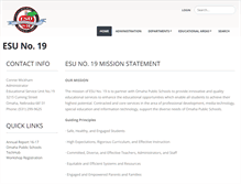 Tablet Screenshot of esu19.org